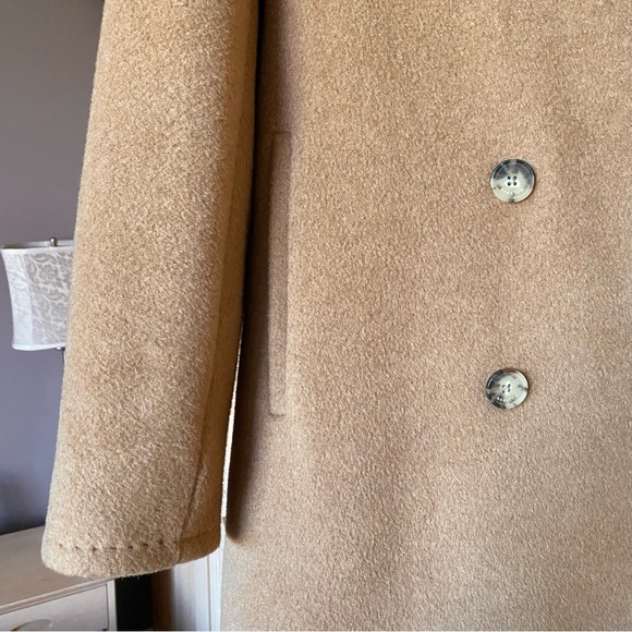 Aritzia Babaton The Slouch Short Coat Cocoa Sand camel tan - Picture 5 of 12